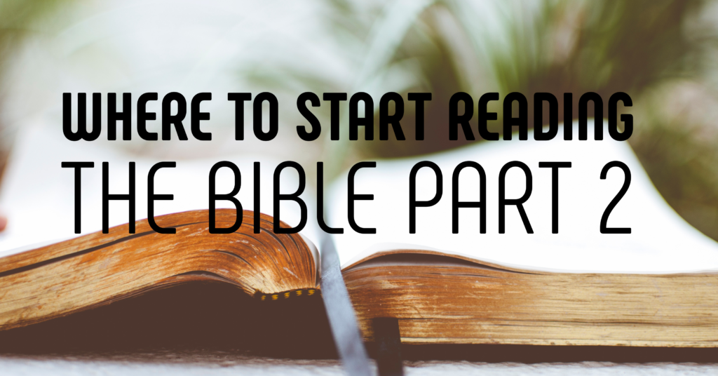 Where to Start Reading the Bible - Part 2 - Balancing Life ...